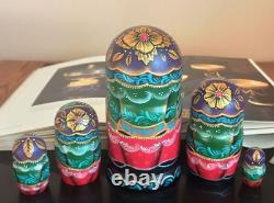 Matryoshka Nesting Doll Firebird 5 places Hand Painted G850
