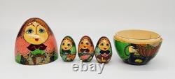 Matryoshka Nesting Doll Set of 13 Russian 3 Babies Inside 3 Babies Signed