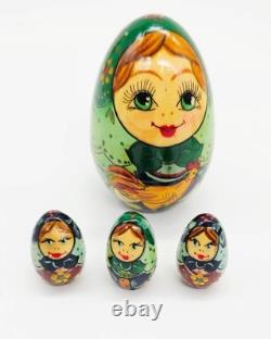 Matryoshka Nesting Doll Set of 13 Russian 3 Babies Inside 3 Babies Signed