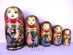 Matryoshka Nesting Dolls 12 15 Pc, Nutcracker Fairytale Hand Made Set Russian