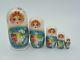 Matryoshka Nesting Dolls Russian Wood Toy Folk Art 5 Piece Great Gift