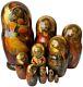 Matryoshka Orthodox Icons Mother Of God Christ-child 10-pcs Vintage Nesting Doll