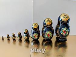 Matryoshka Russian Hand-Painted Nesting Dolls-CEPZUEB TIOCAG-8 Pcs Signed 1990s