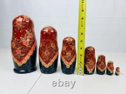 Matryoshka Russian Nesting Doll 7 Piece Hand-Painted Wood Frog Prince Story