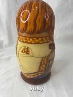 Matryoshka Russian Nesting Dolls 6 Inch Family Gurgeiff A Nicolaeva Signed