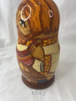 Matryoshka Russian Nesting Dolls 6 Inch Family Gurgeiff A Nicolaeva Signed