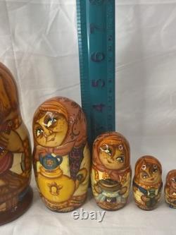 Matryoshka Russian Nesting Dolls 6 Inch Family Gurgeiff A Nicolaeva Signed