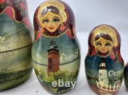 Matryoshka Russian Nesting Dolls Famous Lighthouses North Carolina Cape Hatteras