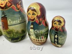 Matryoshka Russian Nesting Dolls Famous Lighthouses North Carolina Cape Hatteras