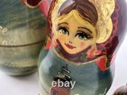 Matryoshka Russian Nesting Dolls Famous Lighthouses North Carolina Cape Hatteras