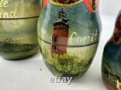 Matryoshka Russian Nesting Dolls Famous Lighthouses North Carolina Cape Hatteras