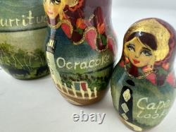 Matryoshka Russian Nesting Dolls Famous Lighthouses North Carolina Cape Hatteras