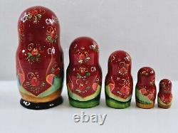 Matryoshka Russian Nesting Dolls Hand Painted Lighthouse North Carolina Set Of 5