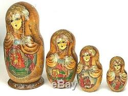 Matryoshka Russian Nesting Dolls Museum Quality 10 Nest 10 Inch