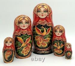 Matryoshka, Russian Nesting dolls, Babushka, Phoenix, Firebird