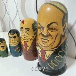 Matryoshka Russian Presidents Collectible Nesting Dolls Interior Display F/S