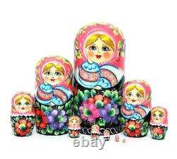 Matryoshka, Russian doll handmade 10 piece