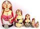 Matryoshka Russian Nesting Dolls Striptease Exotic Dancer Signed Hand Painted 5