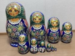 Matryoshka Sergiev Posad 10-set Wooden Nesting Dolls, 1999 Used