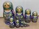 Matryoshka Sergiev Posad 10-set Wooden Nesting Dolls, 1999 Used