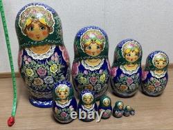 Matryoshka Sergiev Posad 10-set Wooden Nesting Dolls, 1999 Used