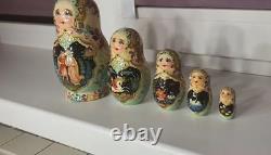 Matryoshka Wooden Doll Nesting Doll Collectible Painted Hand-painted Vintage 415