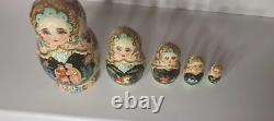 Matryoshka Wooden Doll Nesting Doll Collectible Painted Hand-painted Vintage 415