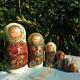 Matryoshka Wooden Doll Nesting Doll Painted By Author 7 Pieces Vintage Toy