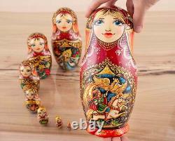 Matryoshka doll red The Humpbacked Horse, Nesting doll, Russian dolls