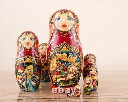 Matryoshka doll red The Humpbacked Horse, Nesting doll, Russian dolls