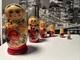 Matryoshkas 6 Hand Painted Russian Nesting Dolls Flowers & Roses 5 Tall Ussr