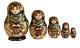 Mini Russian Nesting Dolls Stacking Emboîtables Matryoshka Painted At Hand By