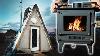 Mini Wood Stove In A Frame Cabin Off Grid Life