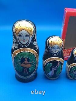 Moscow Ballet's Russian Nutcracker Handcrafted Russian Nesting Dolls RARE