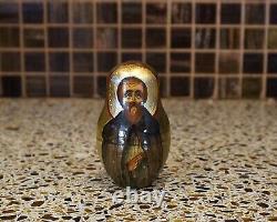 Museum Quality Signed Melinkov Religious Icons Russian Matryoshka Nesting Doll