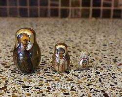 Museum Quality Signed Melinkov Religious Icons Russian Matryoshka Nesting Doll