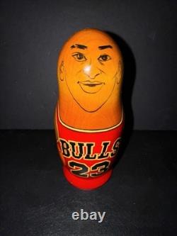 NBA Vintage Russian Nesting Dolls AUTHENTIC Jordan Magic Bird Shaq Robinson