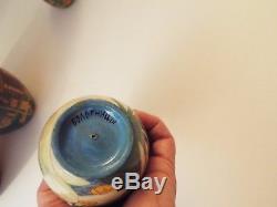 NEW-5 pc matryoshka russian art nesting dolls-baba yaga-witch-signed-halloween