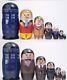 New Rare Dr Who Only 200 Made Nesting Dolls/russian11 Doctors/2 Sets/tardis