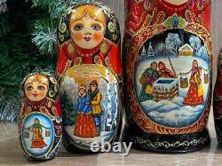 Nest Doll Russian Fairy Tale Matryoshka Babushka Doll Russian Gift 5 Pieces
