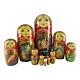 Nesting Doll 10 10 Piece, Folk-art Fairytale Hand Made Set Russian Matryoshka