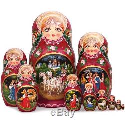 Nesting Doll Matryoshka Russian Doll Hand Painted Stacking Doll Made in Russia