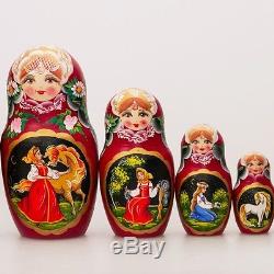 Nesting Doll Matryoshka Russian Doll Hand Painted Stacking Doll Made in Russia