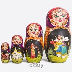Nesting Doll Matryoshka Russian Doll Hand Painted in Russia Traditional Dances