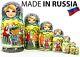Nesting Doll Russian Village Hand Painted In Russia Big Size Wooden