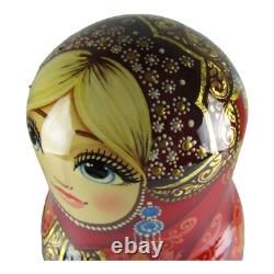 Nesting Dolls 10.5 10 Piece, Arabian Fairytale Hand Made Russian Matryoshka