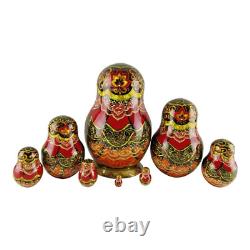 Nesting Dolls 6.6 8 Piece, Tsar Saltan Fire Fairytale Set Russian Matryoshka