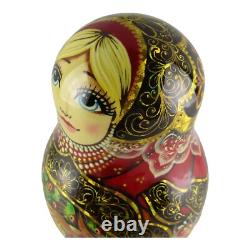 Nesting Dolls 6.6 8 Piece, Tsar Saltan Fire Fairytale Set Russian Matryoshka