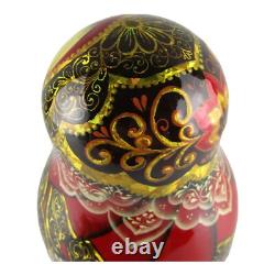 Nesting Dolls 6.6 8 Piece, Tsar Saltan Fire Fairytale Set Russian Matryoshka