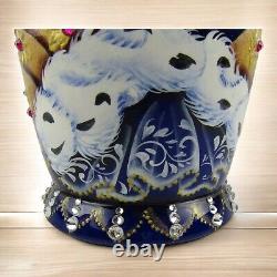 Nesting Dolls 7.8 5 Piece, Blue Empress Jewel Fairytale Set Russian Matryoshka